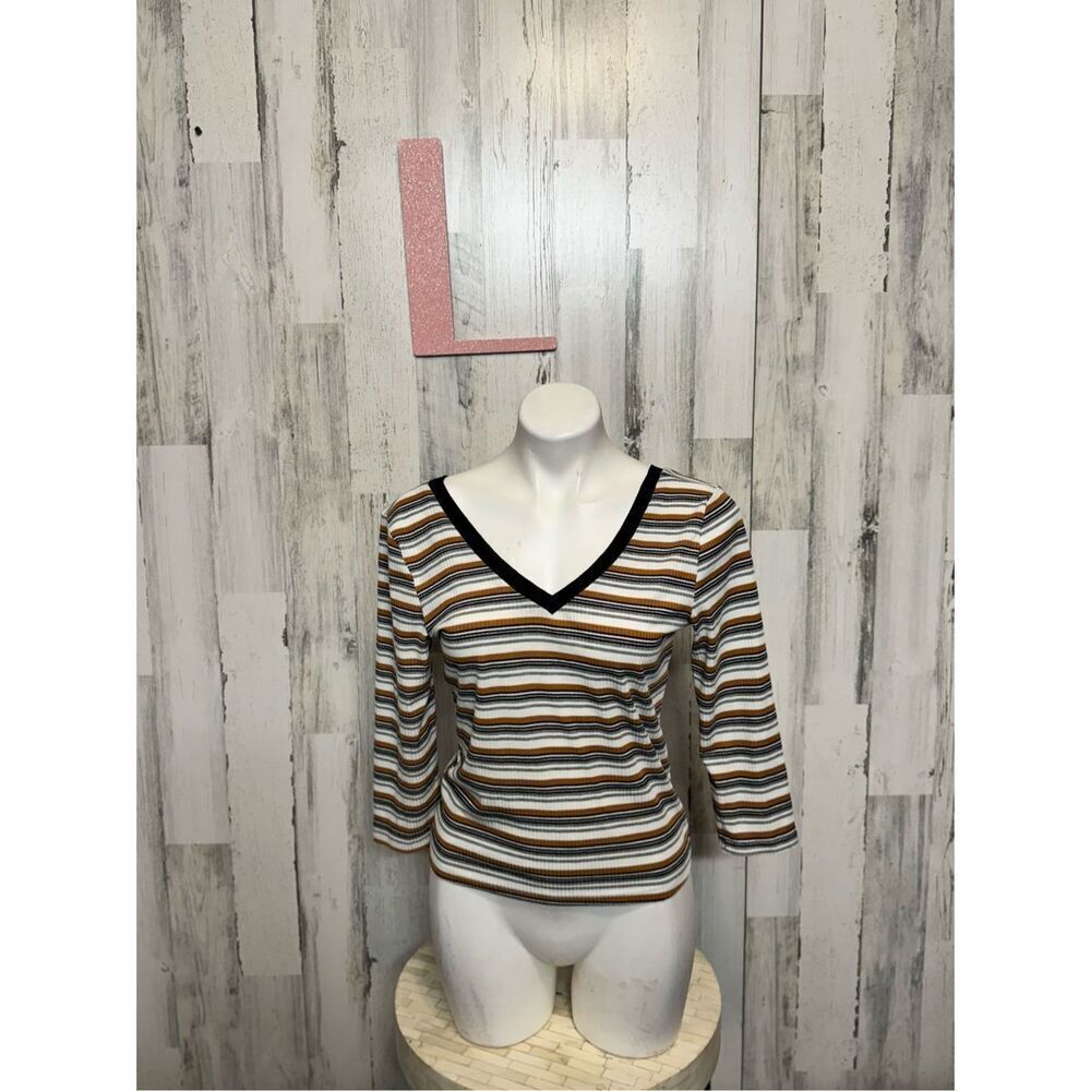Roommates stripped blouse size large